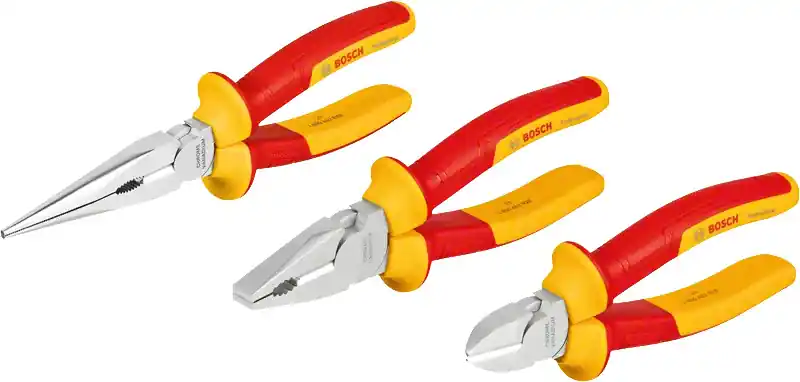 Bosch Bleu Accessoires 1600A02NG0 Jeu de pinces VDE 3 pièces