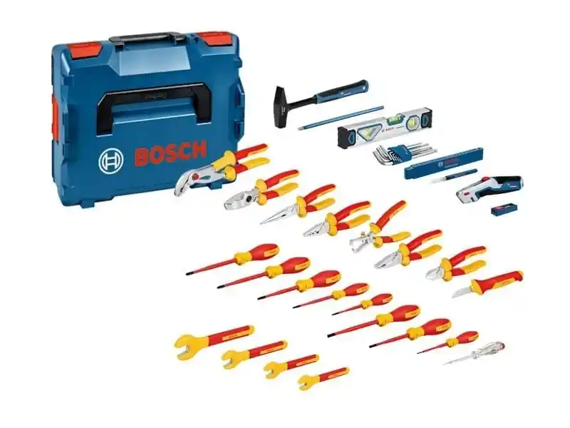 Bosch Bleu Accessoires 1600A02NG4 Mallette à outils remplie d‘électricité 37 pièces