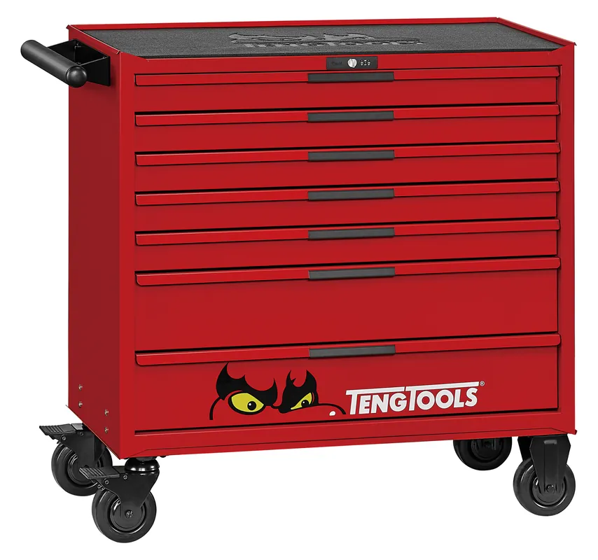 Teng Tools 300830106 TSW37R7 Chariot à outils plus large 7 tiroirs