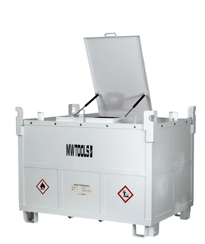 Metal Works 724574577 Réservoir PE diesel 400l, caisse en métal, pompe 12V 40l,