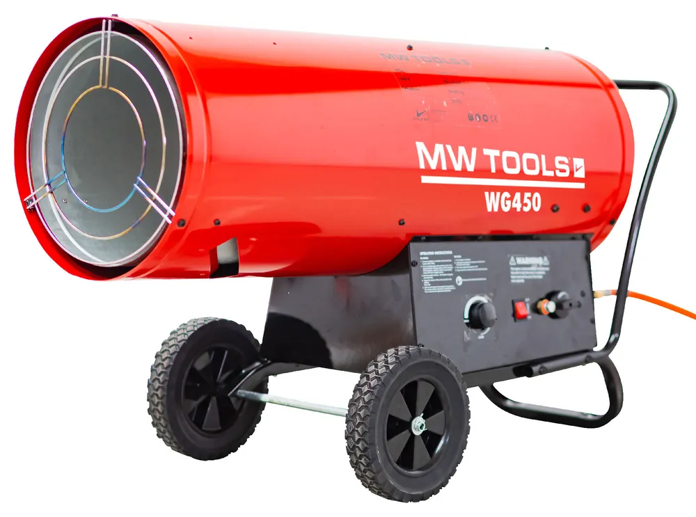 Metal Works 722316591 WG450 Soufflerie d‘air chaud au gaz propane 70-132kW avec thermostat
