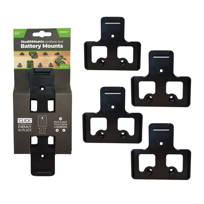 StealthMounts BM-EG56-BLK-4 Supports StealthMounts noirs pour Ego 56v (4 packs)