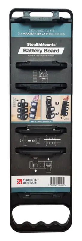 StealthMounts BD-MK18-H-1 Porte-batterie noir pour Makita LXT avec poignée
