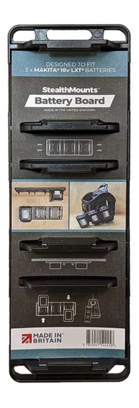 StealthMounts BD-MK18-1 Support de batterie noir pour Makita LXT