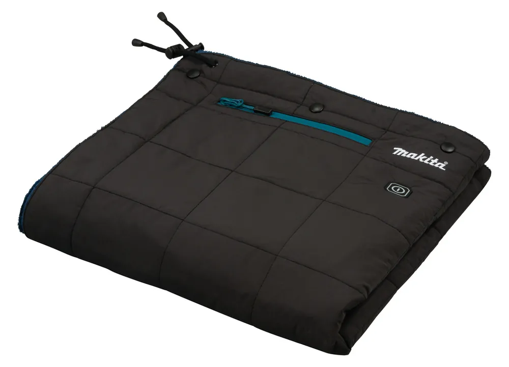 Makita CB100DANL1 Couverture chauffante noire hors batteries et chargeur, y compris adaptateur LXT, câble d‘extension et sac de rangement