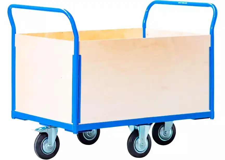 Metal Works 758623145 SH50104W Chariot de transport 360° 4 parois 500kg 1000x700 mm