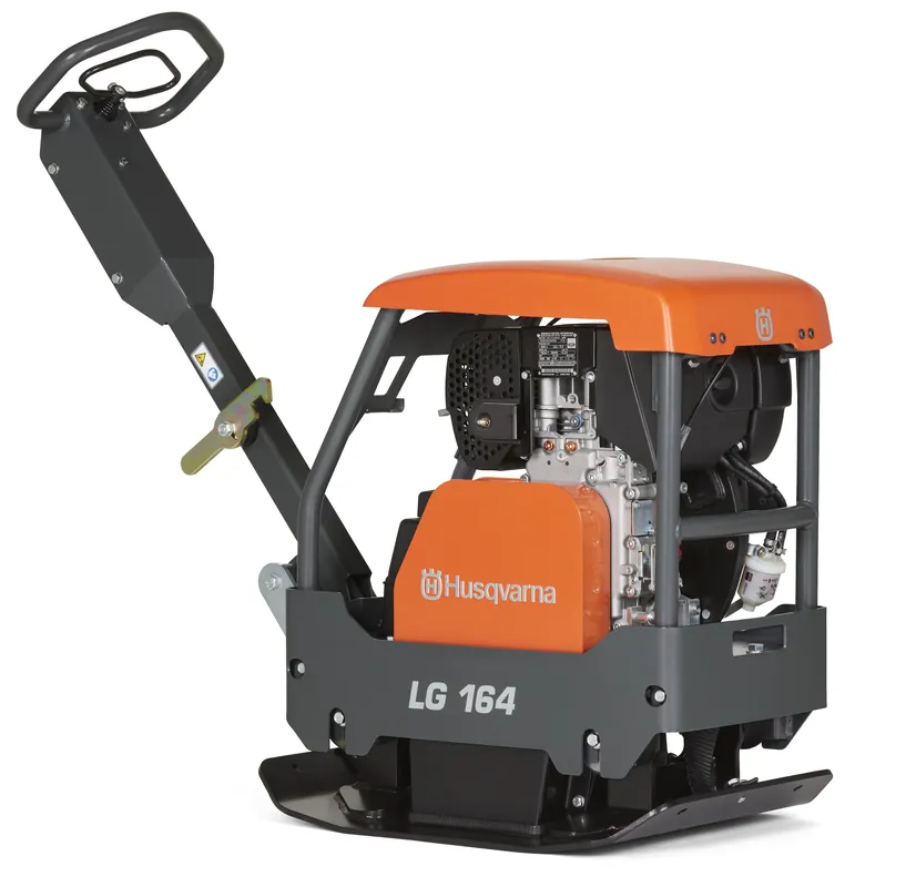 Husqvarna 967855601 LG164 Plaque vibrante réversible Honda essence 28 kN 450 mm