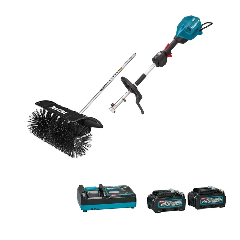 Makita UX01G09PSK4 Système Accu Combi Poignée en D 40V Max + accessoire brosse ronde