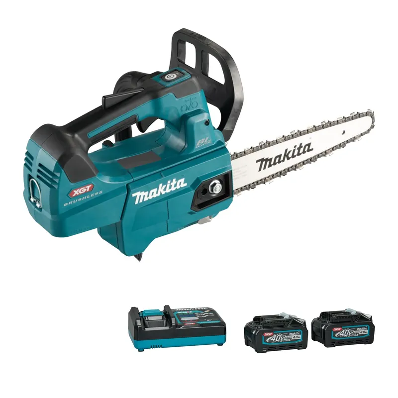 Makita UC006GPSK4 Scie à chaîne 25 cm 40V Max Poignée supérieure Sculpture