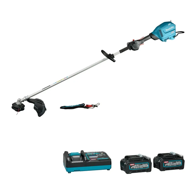 Makita UR014GPSK4 Débroussailleuse à batterie XGT Poignée en D 40V Max