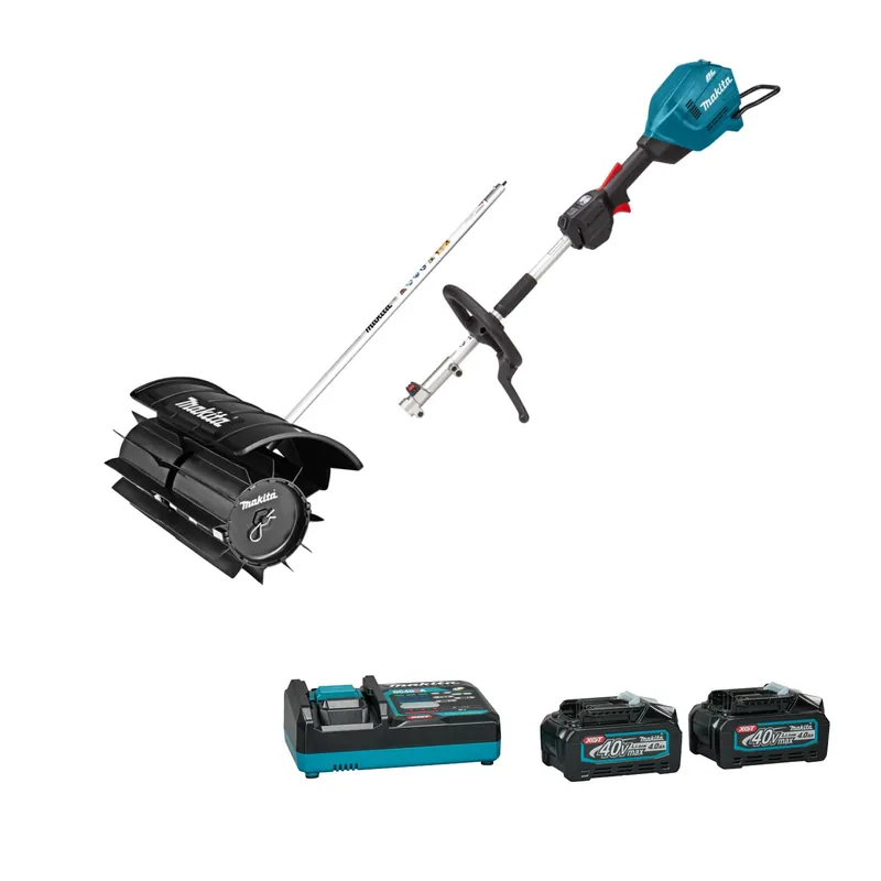 Makita UX01G10PSK4 Batterie Combi System D-handle 40V Max + Balai caoutchouc Rouleau accessoire