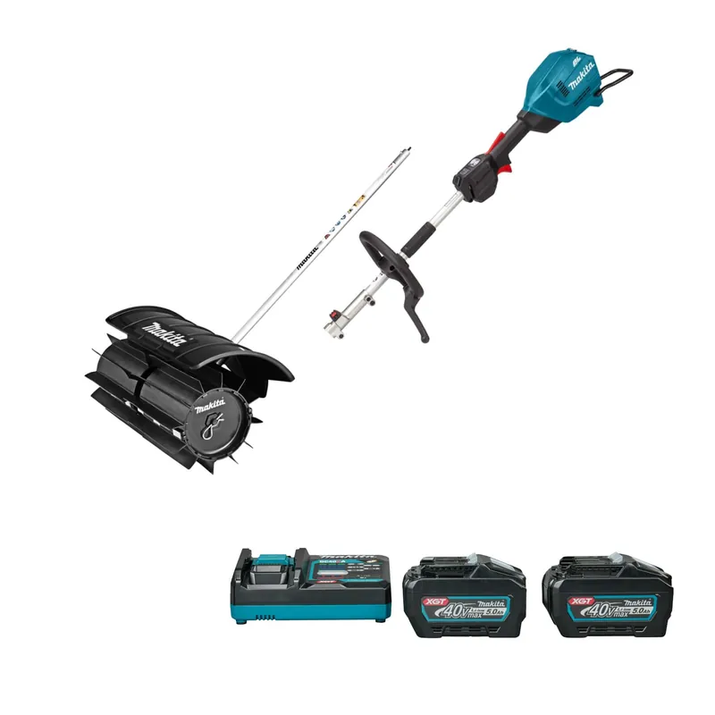 Makita UX01G10PSK5 Batterie Combi System D-handle 40V Max + Balai caoutchouc Rouleau accessoire