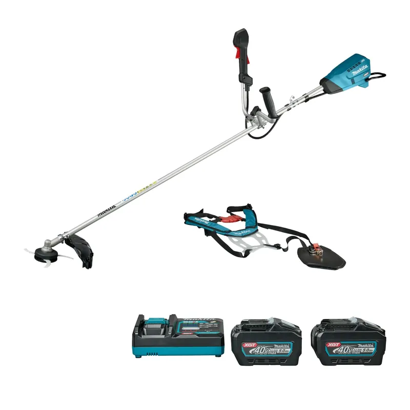 Makita UR016GPSK5 Débroussailleuse à batterie XGT Poignée en U 40V Max