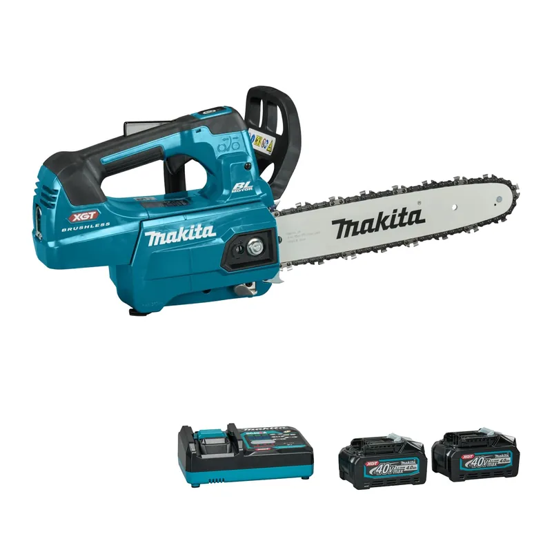 Makita UC003GPSK4 Scie à chaîne 30 cm 40V Max Poignée supérieure