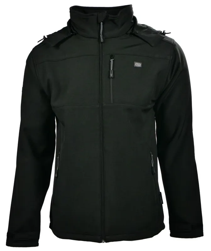 Toolnation MJAY14001TON Veste Softshell avec chapeau Noir