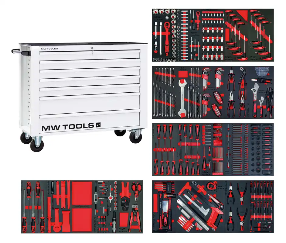 Metal Works 855006762 MWE512G3W Chariot à outils large rempli Blanc XL 514 pièces