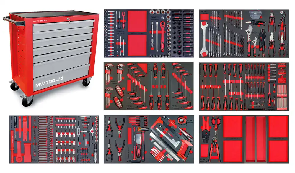 Metal Works 855006753 MWE512G2 Chariot à outils rempli XL 514 pièces
