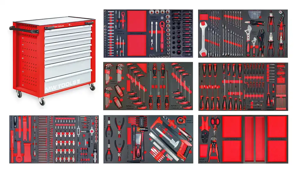 Metal Works 855006780 MWE512G2P Chariot à outils PRACO rempli XL 514 pièces