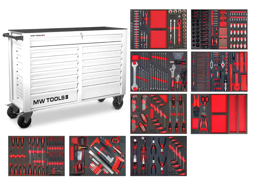 Metal Works 855006757 MWE512G4W Jeu d‘outils 514 pièces dans un chariot GW115W