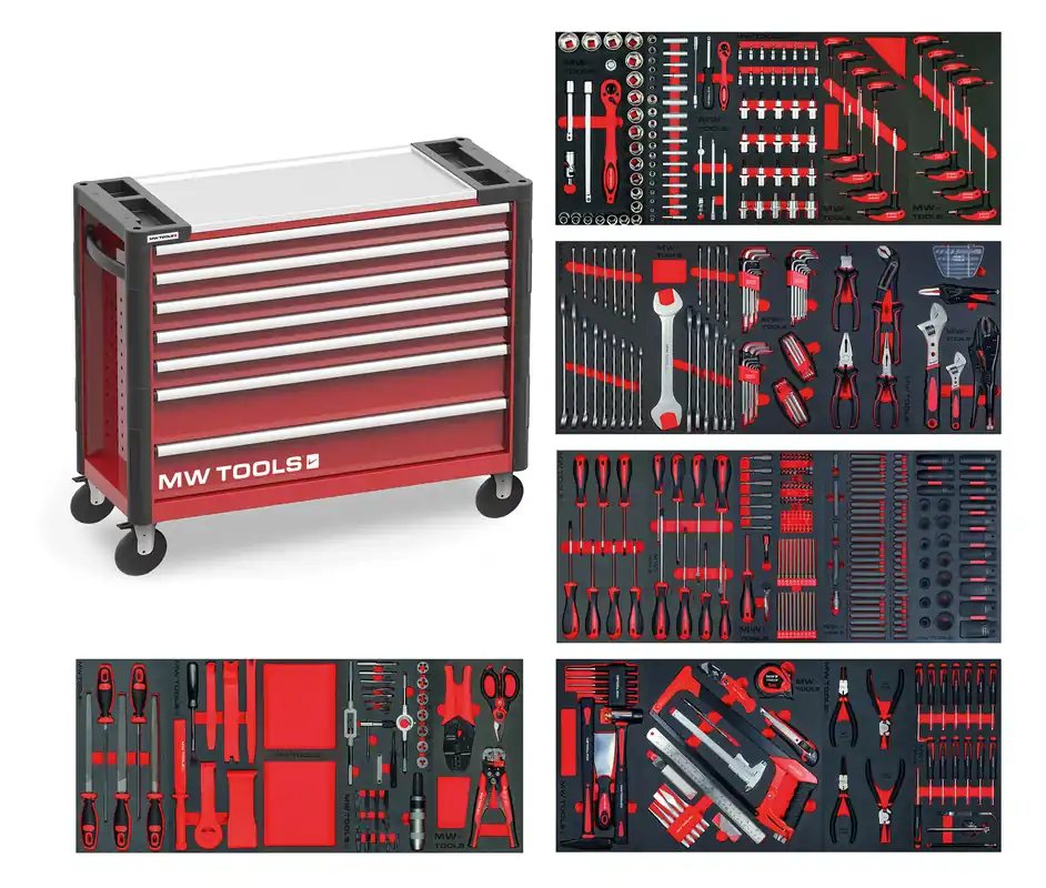Metal Works 855006770 MWE512A3 Chariot à outils robuste rempli XL 514 pièces