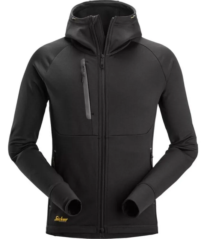 Snickers Workwear 8026 Chandail à capuchon FlexiWork en Polartec® Power Stretch® avec fermeture à glissière complète