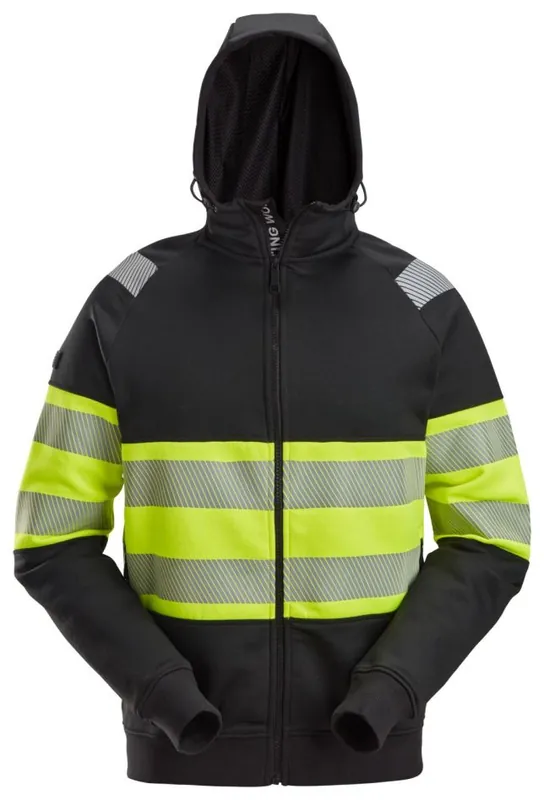 Snickers Workwear 2838 Sweat à capuche zippé classe 1 haute visibilité