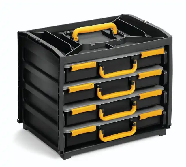 Raaco 127448 Boîte d‘assortiment Boîte à main avec 4 boîtes