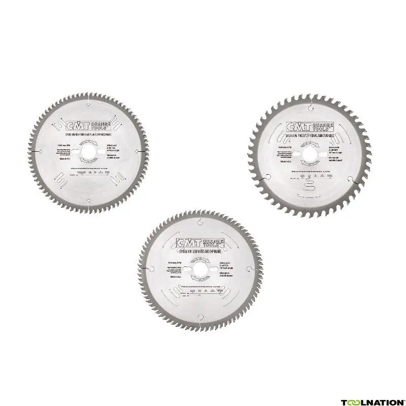 CMT TNCMTA160 Jeu de 3 lames de scie pour Festool, Mafell, Makita etc 160 mm