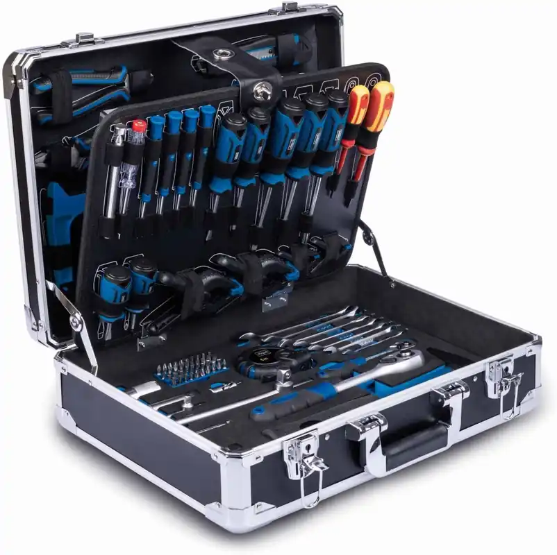 Scheppach 5909330900 TB200 Mallette à outils remplie 141 pièces