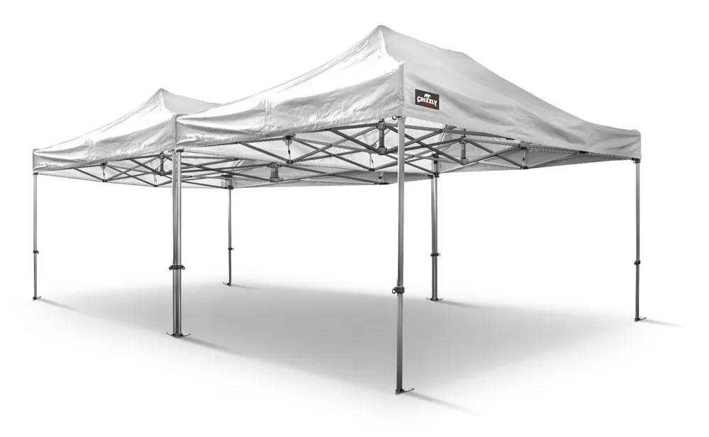 Grizzly Outdoor GOW456W GO-WORK Tente de travail 4,5x6 m Blanc