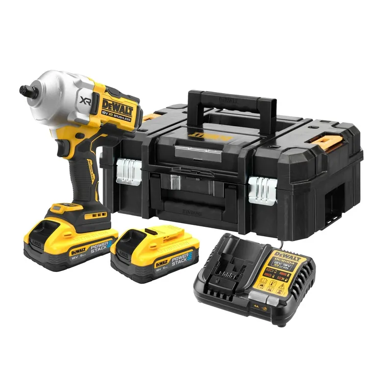 DeWalt DCF961H2T-QW Clé à chocs à couple élevé 1/2" Powerstack 18V 5.0Ah dans la valise TSTACK