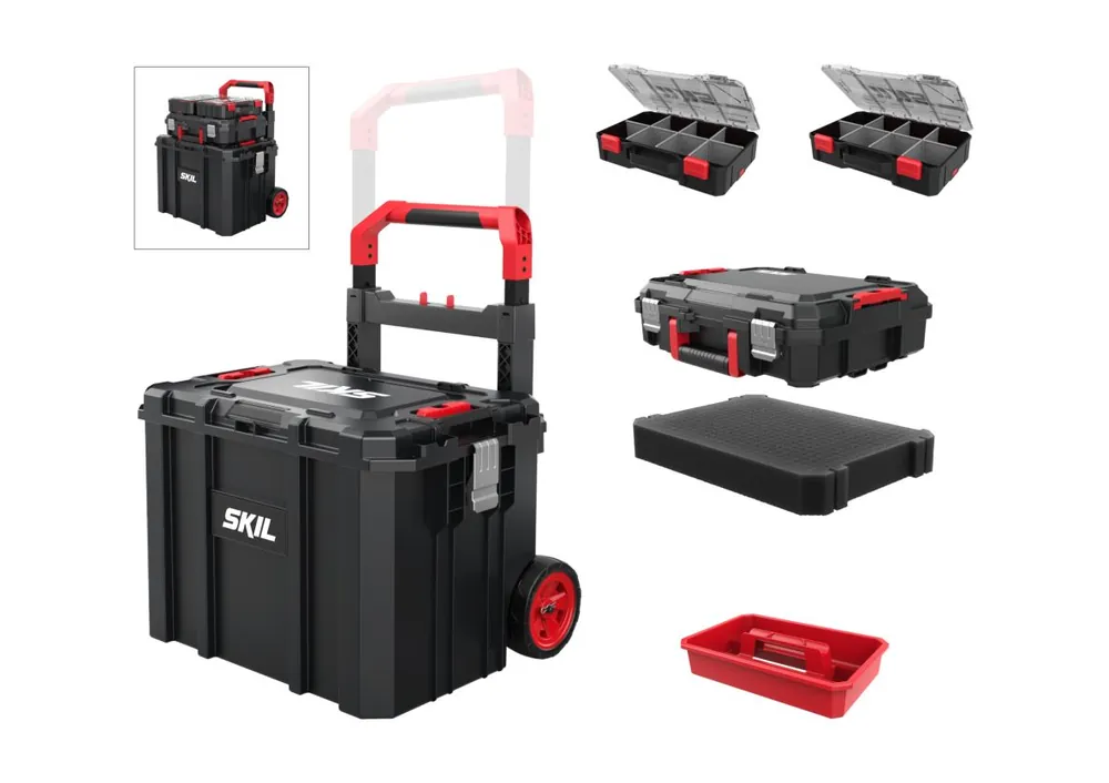 SKIL 2610S01671 Mallette individuelle empilable avec chariot