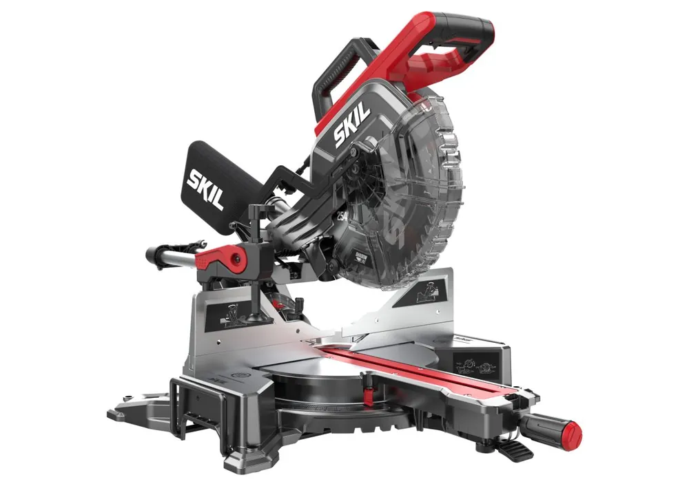 SKIL BT1E1321AA Tronçonneuse avec fonction d‘étirement et "double biseau" et ligne d‘ombre 254mm 2000W