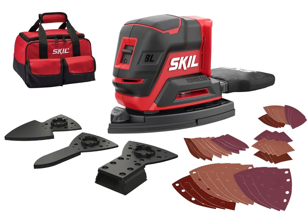 SKIL SR1E3720FB Ponceuse multifonctionnelle 20V Compact brushless hors batteries et chargeur dans le sac
