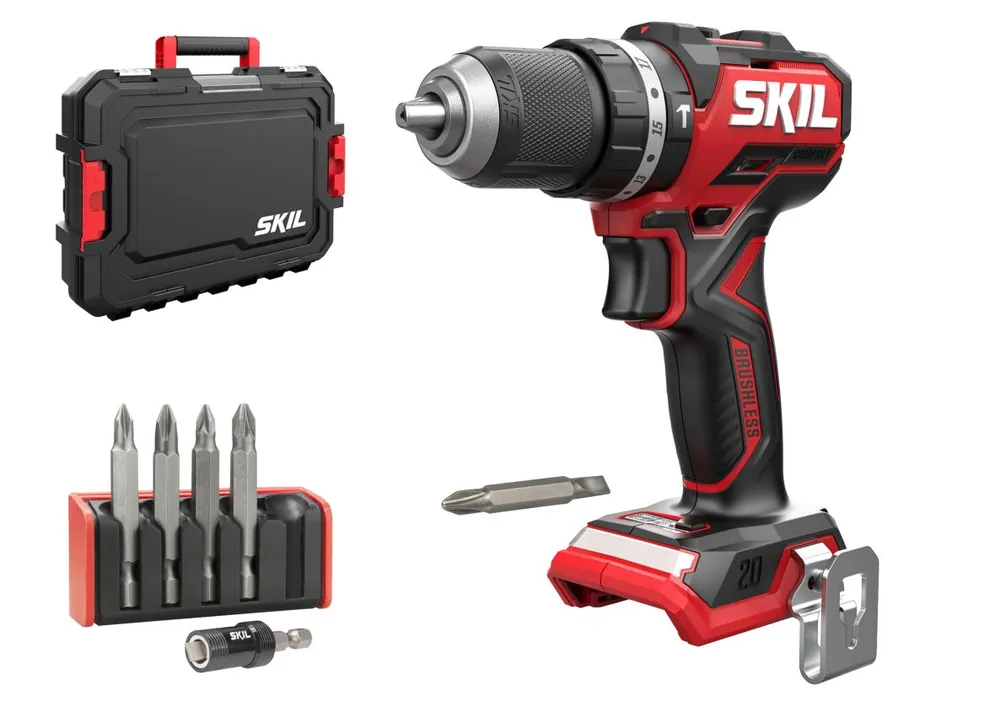 SKIL CD1E3075JA Perceuse à percussion sans fil 20V Compact brushless 60Nm hors batteries et chargeur en mallette