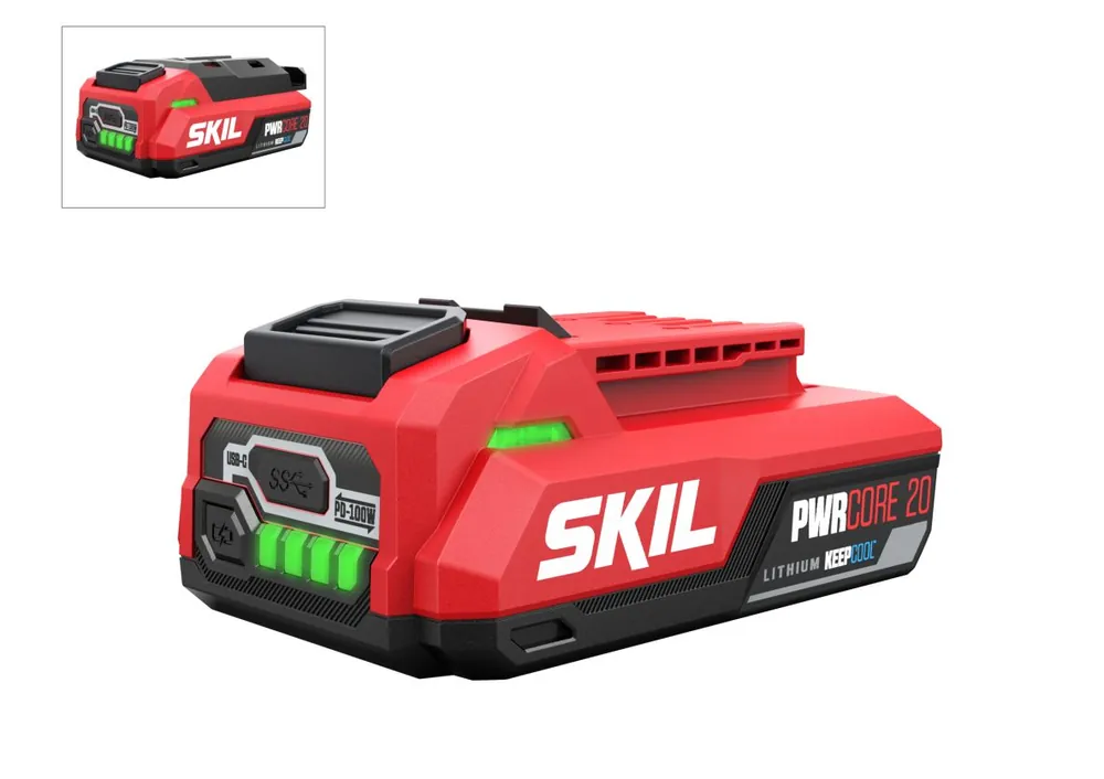 SKIL BR1E3142AA Batterie Keep Cool 20V 2.0Ah avec USB-C 2 faces PWRCORE 20