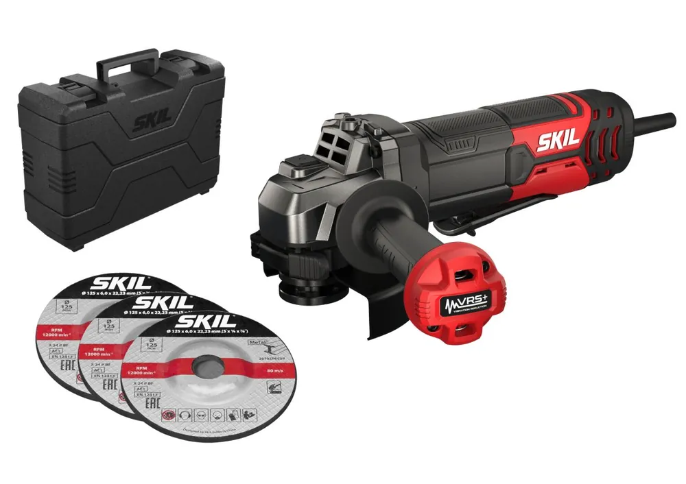 SKIL AG1E9132GA Meuleuse d‘angle 125mm 850W en mallette + 3 disques abrasifs