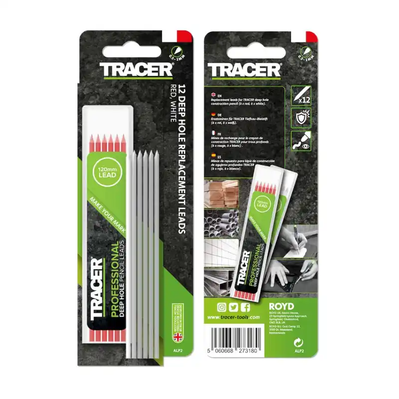 Tracer ALP2 Recharge rouge et blanche 2.8mm - 12 pièces