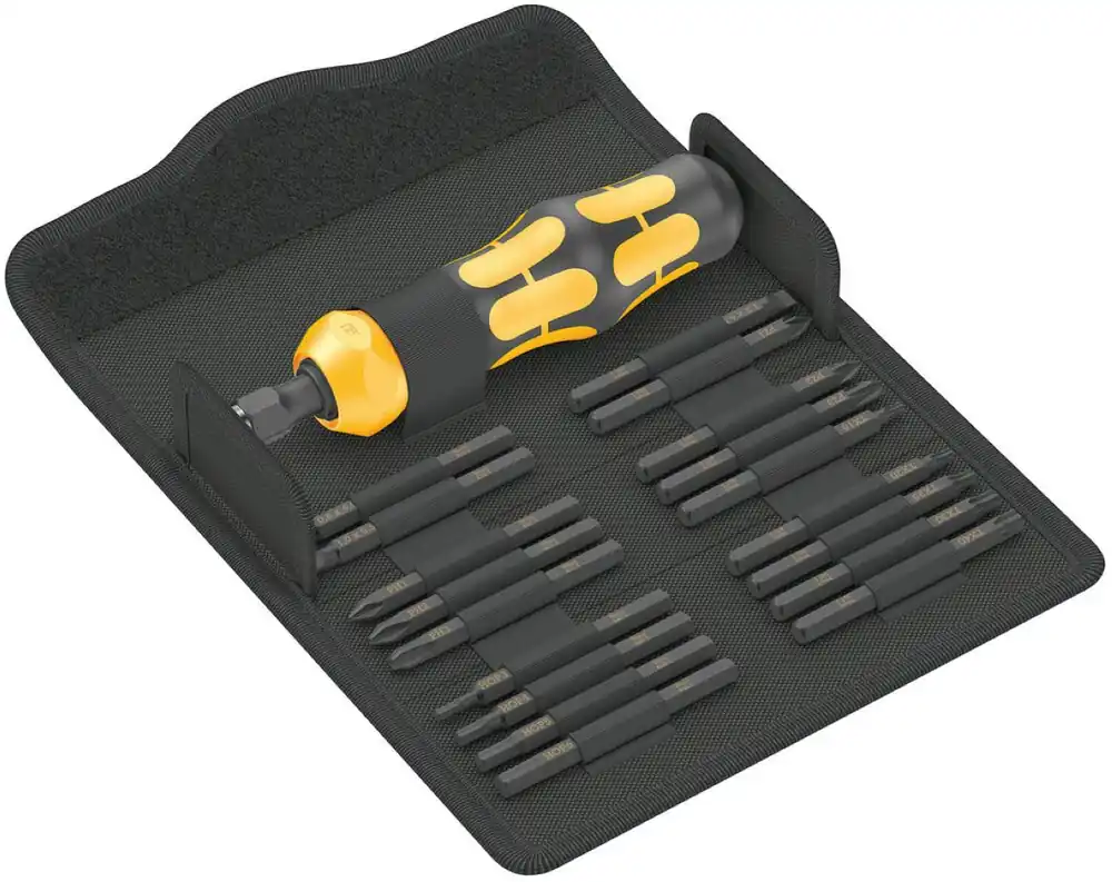 Wera 05018110001 Kraftform Kompakt 900 Set 1 Jeu de tournevis à percussion 19 pièces