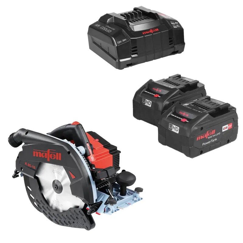 Mafell 1P0450 K 85-18 Scie circulaire sans fil 2x18V 8.0Ah LiHD en L-Max