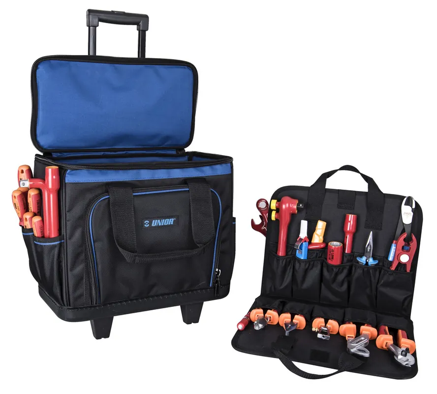 Unior 628819 1018A Sac à outils rempli VDE 42 pièces