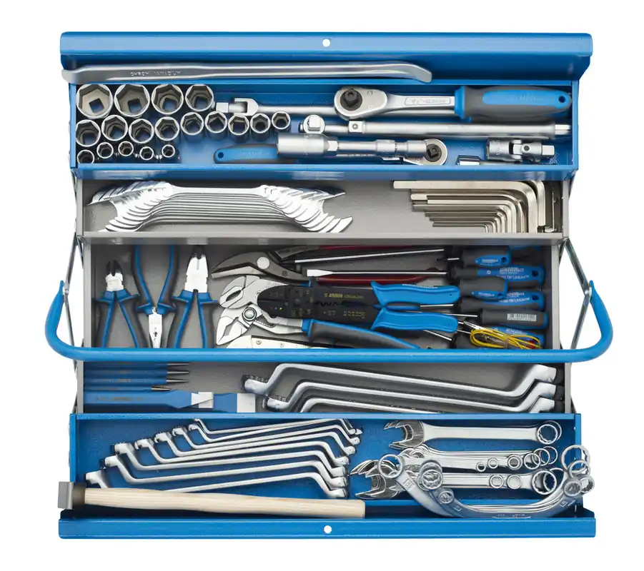 Unior 601995 931 Coffret d‘outils rempli de 112 pièces