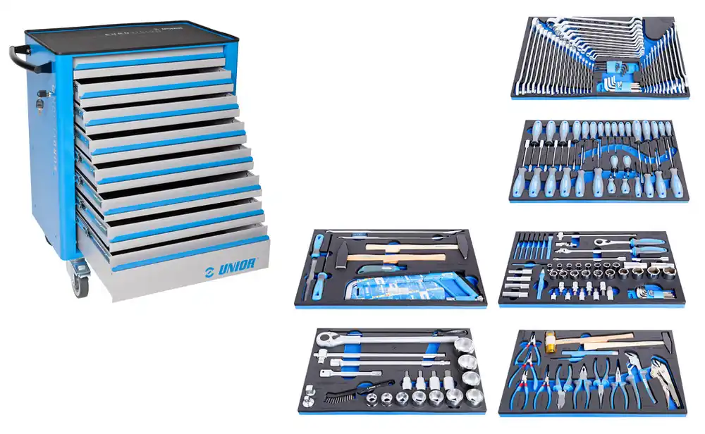 Unior 623942 Kit d‘outils pour l‘entretien des machines agricoles