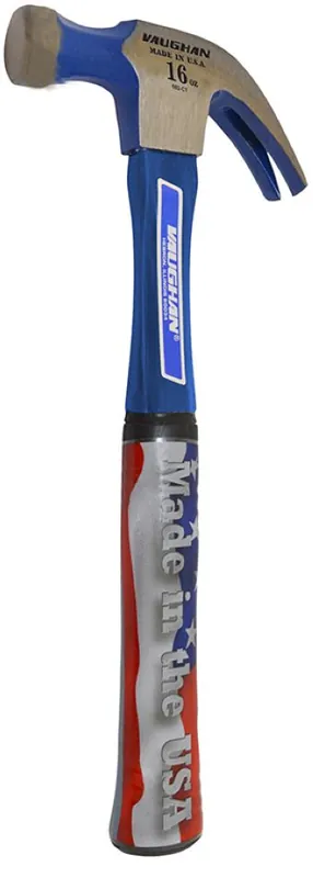 Vaughan 11410 FS16 Marteau à griffes avec manche en fibre de verre 450 g/16 oz.