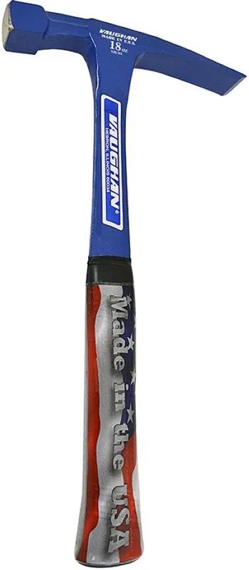Vaughan 18412 ABL18 Marteaux de maçon en acier massif 510 g