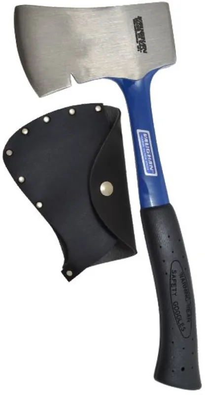 Vaughan 33402 AS1 Hache de camping en acier massif avec fourreau 570 g