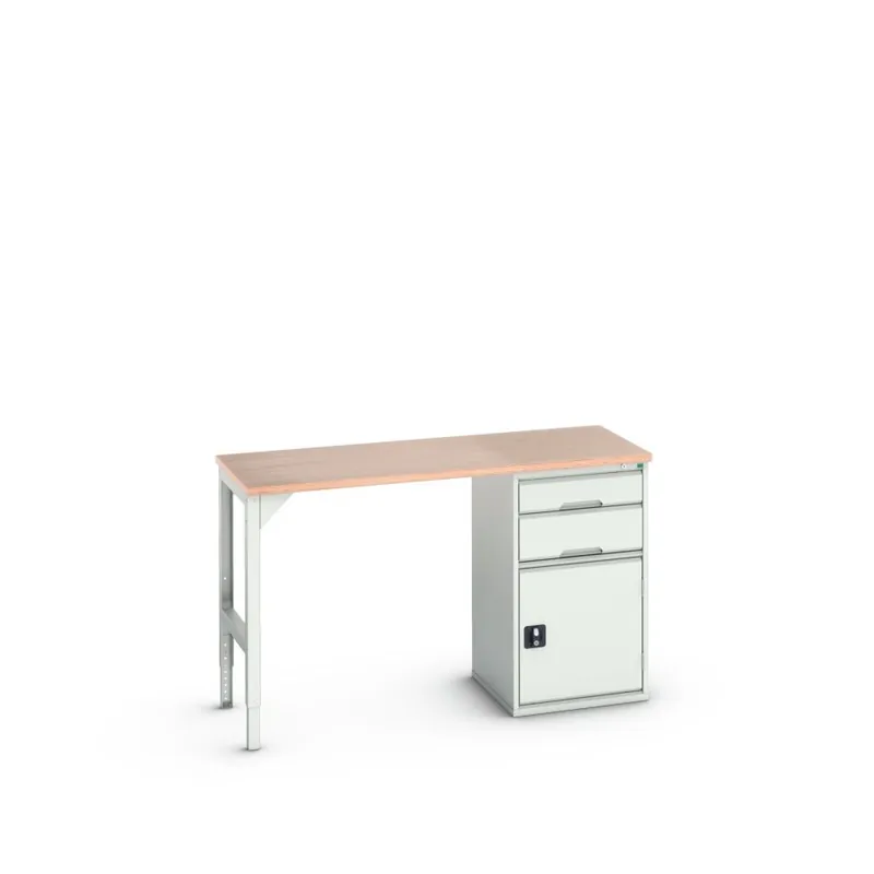 Bott 16921902.16 Etabli Verso 2 tiroirs 1 porte Largeur / largeur 1500 mm Contreplaqué RAL 7035