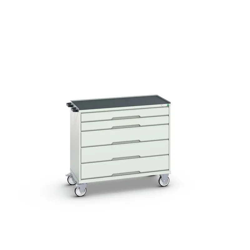 Bott 16927052.16 Verso mobiele kast 1050x550x965mm 5 laden top tray RAL 7035