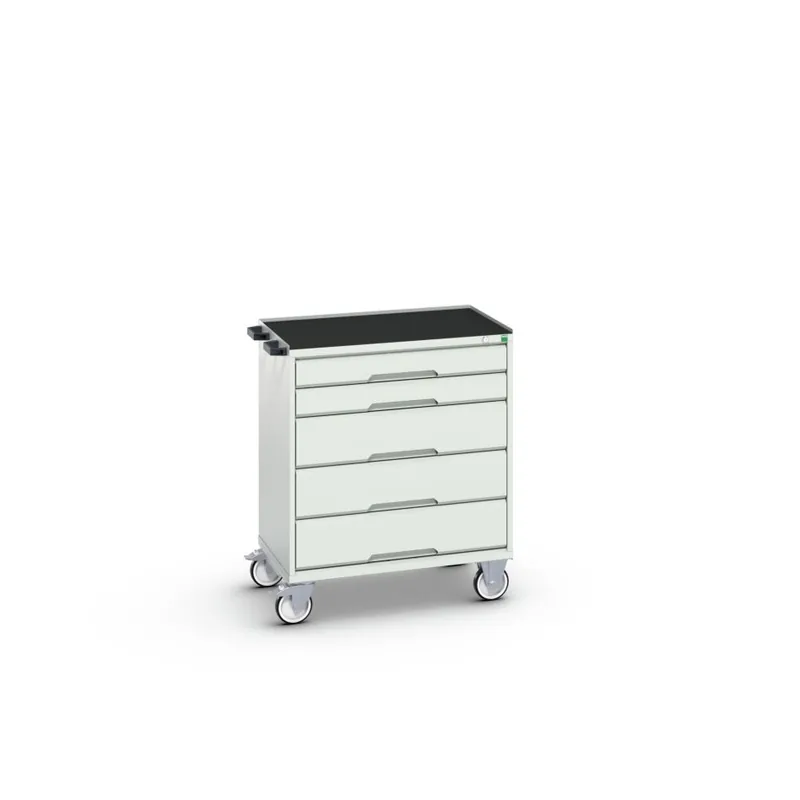 Bott 16927002.16 Verso mobiele kast 800x550x965mm 5 laden top tray RAL 7035