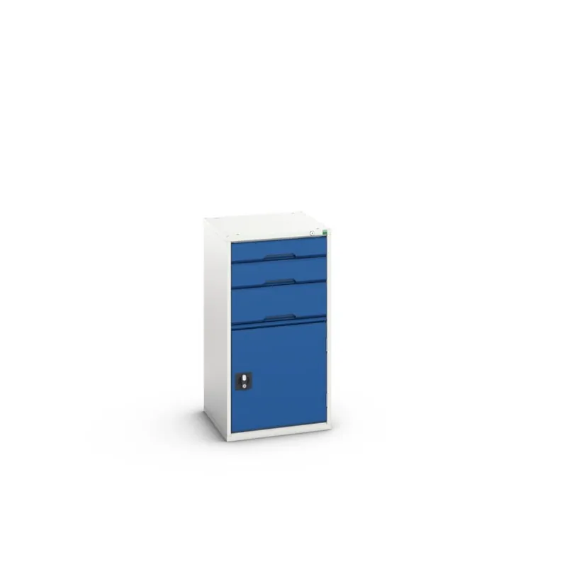 Bott 16925061.11 Verso armoire à tiroirs 525x550x1000mm 3 tiroirs 1 porte RAL 5010